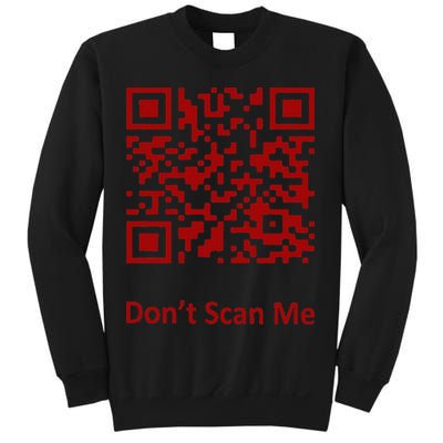 Funny Rick Roll Meme QR Code Scan for Laughs and Fun Sweatshirt