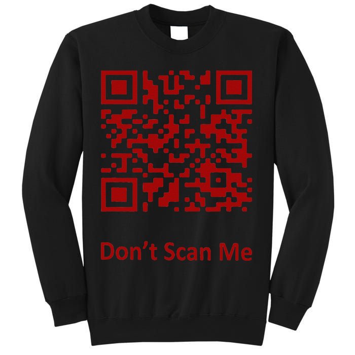 Funny Rick Roll Meme QR Code Scan for Laughs and Fun Sweatshirt