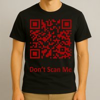 Funny Rick Roll Meme QR Code Scan for Laughs and Fun T-Shirt
