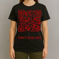 Funny Rick Roll Meme QR Code Scan for Laughs and Fun T-Shirt