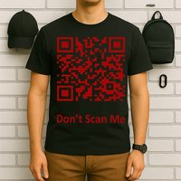 Funny Rick Roll Meme QR Code Scan for Laughs and Fun T-Shirt