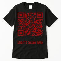 Funny Rick Roll Meme QR Code Scan for Laughs and Fun Tall T-Shirt