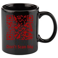 Funny Rick Roll Meme QR Code Scan for Laughs and Fun 11oz C Handle Ceramic Mug
