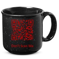 Funny Rick Roll Meme QR Code Scan for Laughs and Fun 15oz Campfire Ceramic Mug