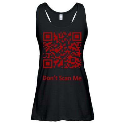 Funny Rick Roll Meme QR Code Scan for Laughs and Fun Ladies Essential Flowy Tank