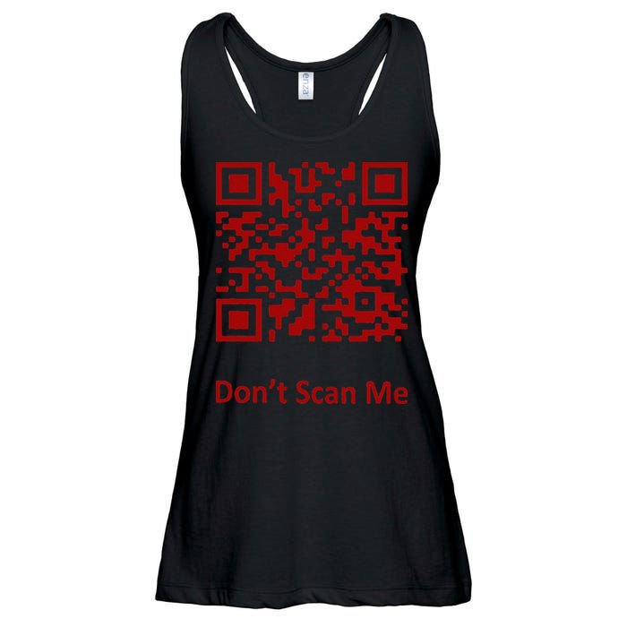 Funny Rick Roll Meme QR Code Scan for Laughs and Fun Ladies Essential Flowy Tank