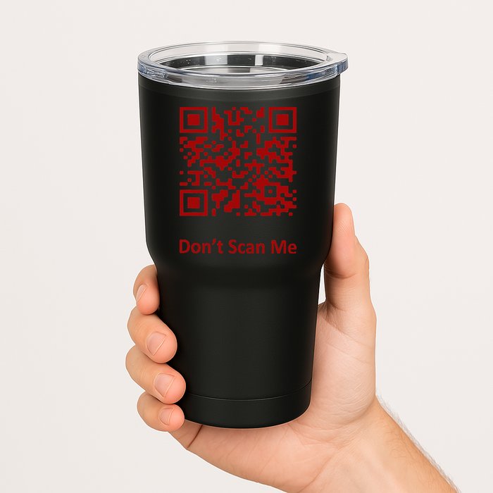 Funny Rick Roll Meme QR Code Scan for Laughs and Fun Tumbler
