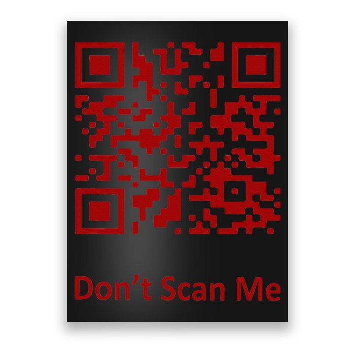 Funny Rick Roll Meme QR Code Scan for Laughs and Fun Poster