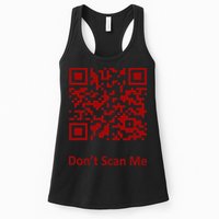 Funny Rick Roll Meme QR Code Scan for Laughs and Fun Womens Tank Top