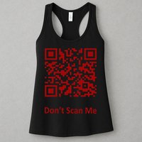 Funny Rick Roll Meme QR Code Scan for Laughs and Fun Womens Tank Top