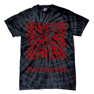 Funny Rick Roll Meme QR Code Scan for Laughs and Fun Tie-Dye T-Shirt