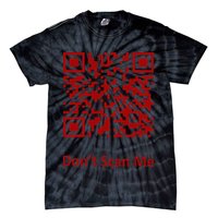 Funny Rick Roll Meme QR Code Scan for Laughs and Fun Tie-Dye T-Shirt