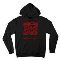 Funny Rick Roll Meme QR Code Scan for Laughs and Fun Tall Hoodie