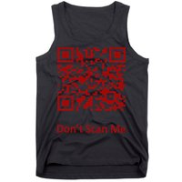 Funny Rick Roll Meme QR Code Scan for Laughs and Fun Tank Top