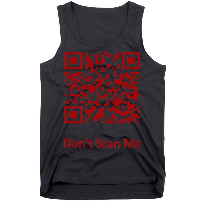 Funny Rick Roll Meme QR Code Scan for Laughs and Fun Tank Top