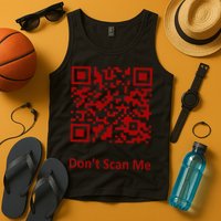 Funny Rick Roll Meme QR Code Scan for Laughs and Fun Tank Top