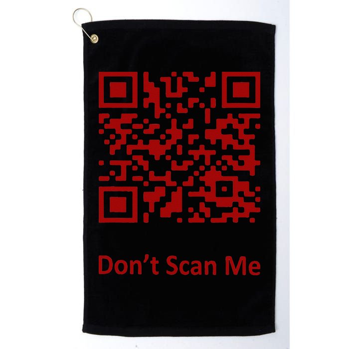 Funny Rick Roll Meme QR Code Scan for Laughs and Fun Golf Towel