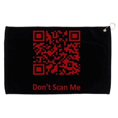 Funny Rick Roll Meme QR Code Scan for Laughs and Fun Grommeted Golf Towel