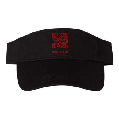 Funny Rick Roll Meme QR Code Scan for Laughs and Fun Valucap Bio-Washed Visor