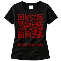 Funny Rick Roll Meme QR Code Scan for Laughs and Fun Womens T-Shirt