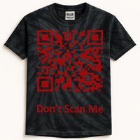 Funny Rick Roll Meme QR Code Scan for Laughs and Fun Kids Tie-Dye T-Shirt