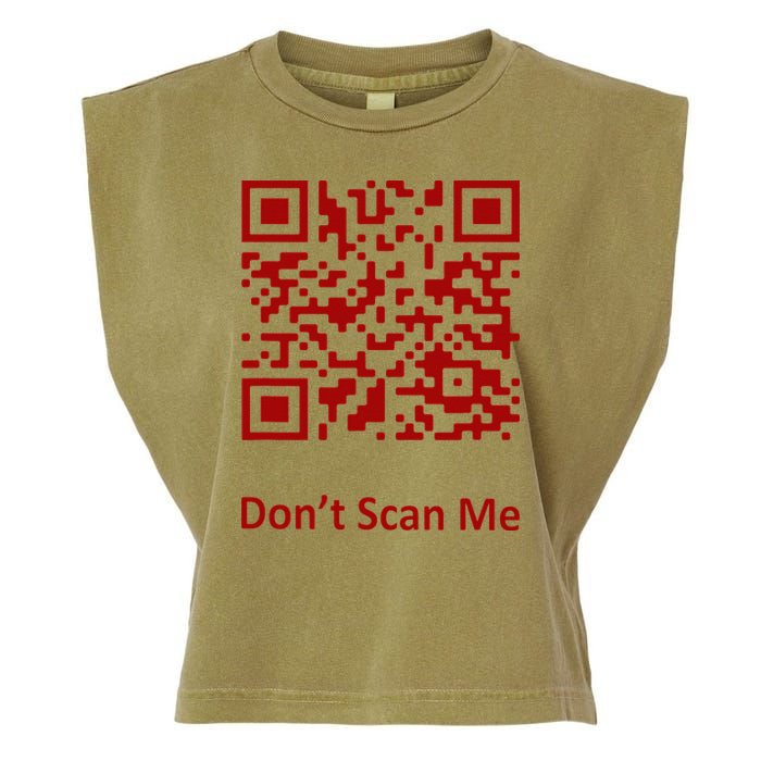 Funny Rick Roll Meme QR Code Scan for Laughs and Fun Garment-Dyed Women's Muscle Tee