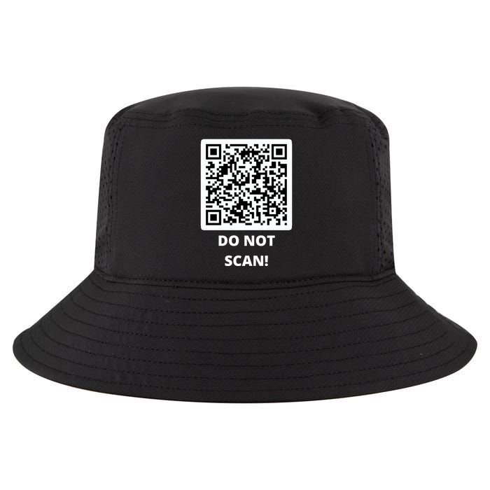Funny Rick Roll Meme QR Code Do Not Scan Design Cool Comfort Performance Bucket Hat