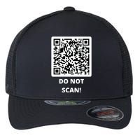 Funny Rick Roll Meme QR Code Do Not Scan Design Flexfit Unipanel Trucker Cap