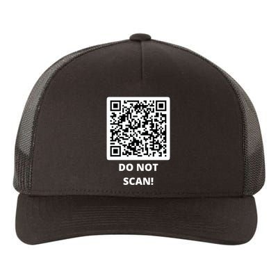 Funny Rick Roll Meme QR Code Do Not Scan Design Yupoong Adult 5-Panel Trucker Hat