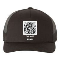 Funny Rick Roll Meme QR Code Do Not Scan Design Yupoong Adult 5-Panel Trucker Hat