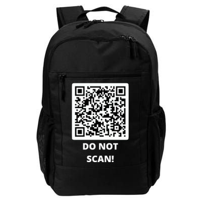 Funny Rick Roll Meme QR Code Do Not Scan Design Daily Commute Backpack