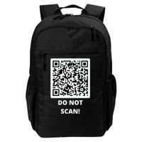 Funny Rick Roll Meme QR Code Do Not Scan Design Daily Commute Backpack