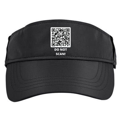 Funny Rick Roll Meme QR Code Do Not Scan Design Adult Drive Performance Visor