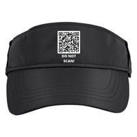 Funny Rick Roll Meme QR Code Do Not Scan Design Adult Drive Performance Visor