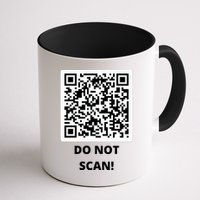 Funny Rick Roll Meme QR Code Do Not Scan Design Mug