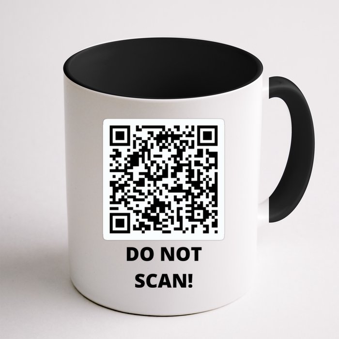 Funny Rick Roll Meme QR Code Do Not Scan Design Mug
