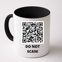 Funny Rick Roll Meme QR Code Do Not Scan Design Mug