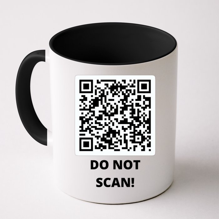 Funny Rick Roll Meme QR Code Do Not Scan Design Mug