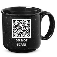 Funny Rick Roll Meme QR Code Do Not Scan Design 15oz Campfire Ceramic Mug