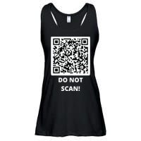 Funny Rick Roll Meme QR Code Do Not Scan Design Ladies Essential Flowy Tank