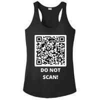Funny Rick Roll Meme QR Code Do Not Scan Design Ladies PosiCharge Competitor Racerback Tank