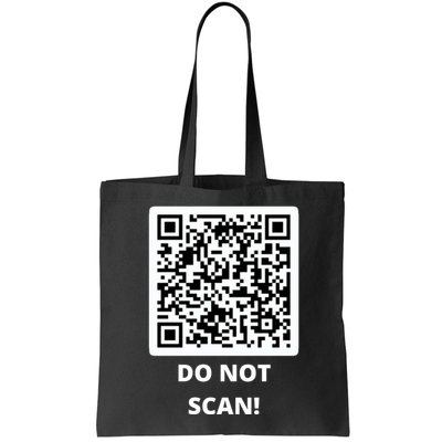 Funny Rick Roll Meme QR Code Do Not Scan Design Bag