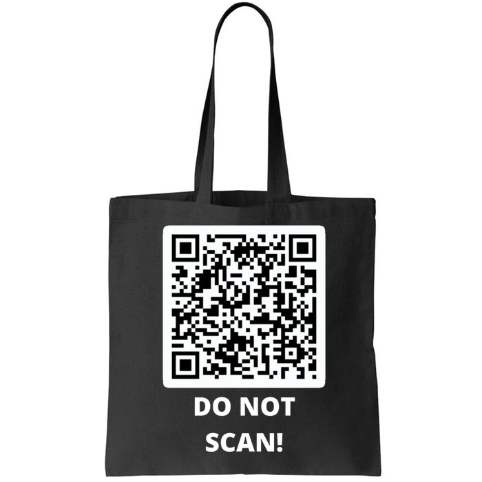 Funny Rick Roll Meme QR Code Do Not Scan Design Bag