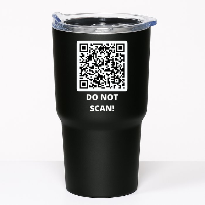 Funny Rick Roll Meme QR Code Do Not Scan Design Tumbler