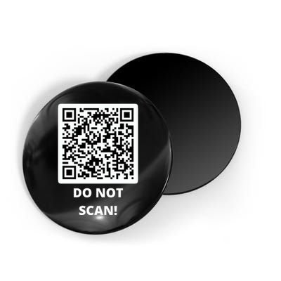 Funny Rick Roll Meme QR Code Do Not Scan Design Magnet