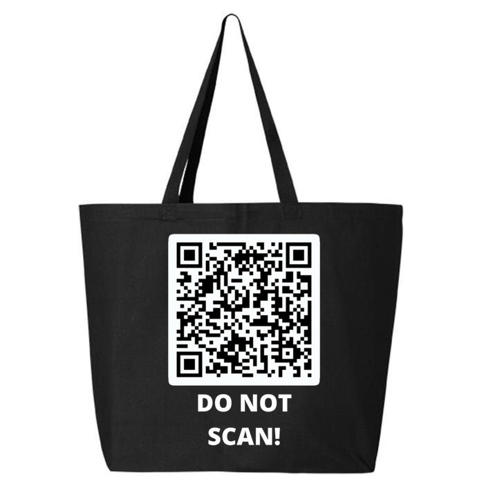 Funny Rick Roll Meme QR Code Do Not Scan Design 25L Jumbo Tote