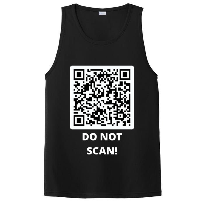Funny Rick Roll Meme QR Code Do Not Scan Design PosiCharge Competitor Tank