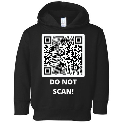 Funny Rick Roll Meme QR Code Do Not Scan Design Toddler Hoodie