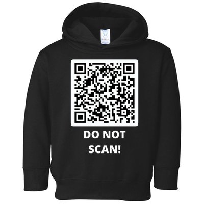 Funny Rick Roll Meme QR Code Do Not Scan Design Toddler Hoodie