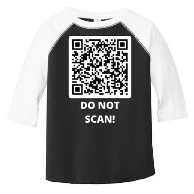 Funny Rick Roll Meme QR Code Do Not Scan Design Toddler Fine Jersey T-Shirt